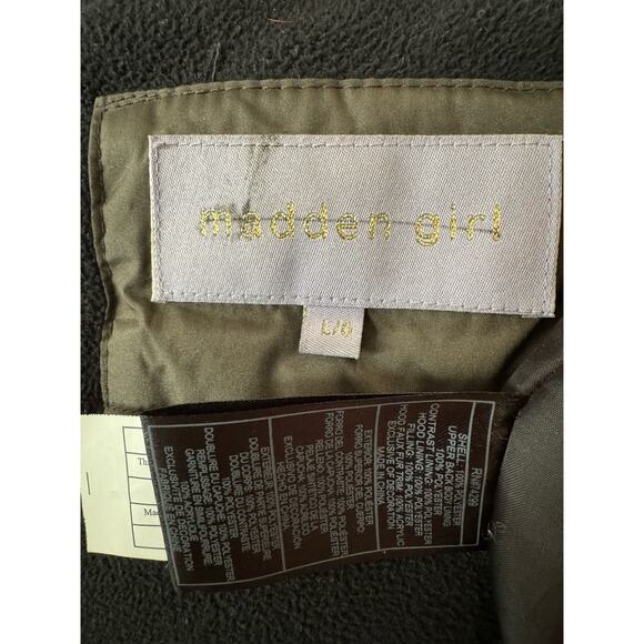 Madden Girl Juniors' Hooded Faux-Fur-Trim Parka- Size medium - Picture 12 of 15